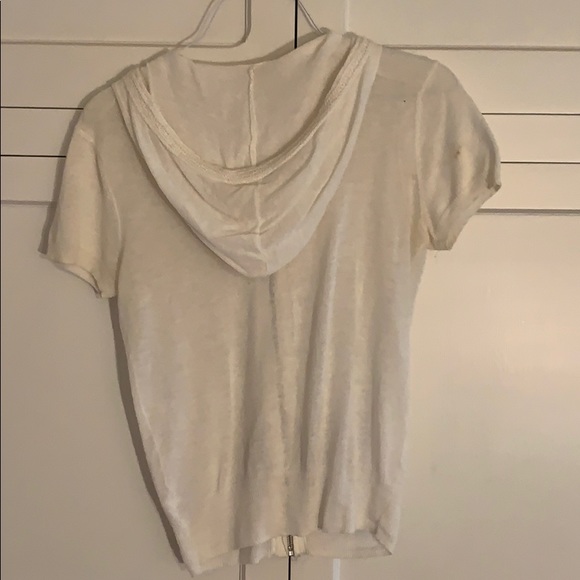 Light t shirt zip up sweater - Picture 3 of 5